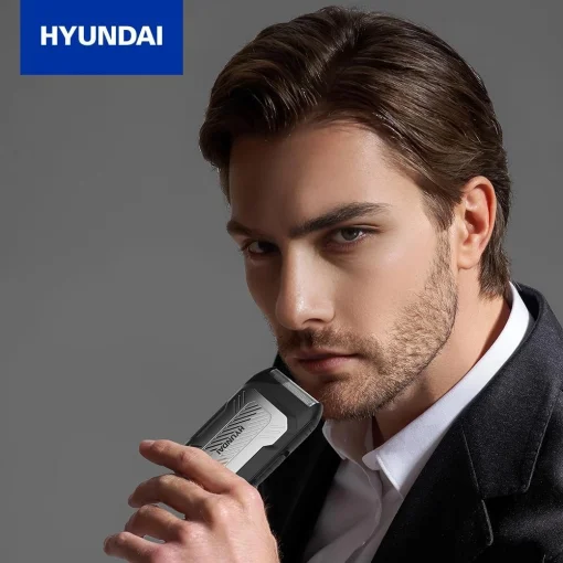 Cod. C:1042 Afeitadora Portátil Hyundai PHT -109 / 5w / Bat. 600 MAH Usb-C / Carga 1.5H / Uso 120 Min / 6000RPM / Negro