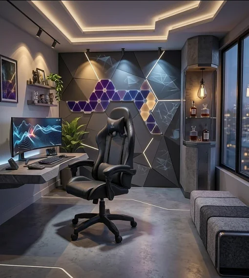 Cod. 1170 Silla Gamer ENV Olympus Black / Almohada cabeza y zona lumbar / Rotaci&oacute;n 360&deg; / Respaldo reclinable 180&ordm;