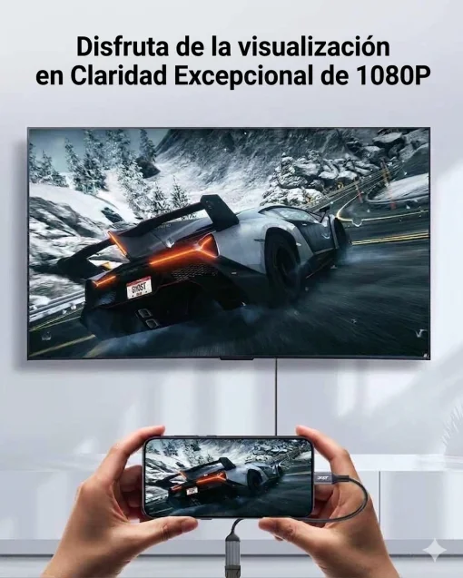 Cod. 170 Adaptador de Video ACER ODK430 de USB Tipo-C (macho) a VGA (hembra) / 1080p FHD / Thunderbolt 3/4 a VGA / Carcasa de aluminio