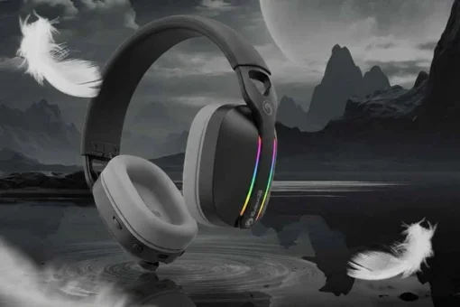 Cod. 123 Headphone MARVO Pulz 70S Black (HG9086 BK) / Sonido envolvente 7.1 / Diadema Telesc&oacute;pica ajusteble / luces RGB Din&aacute;mico / Mic. omnidireccional extra&iacute;ble / Interfaz USB, Cable 2.0 m