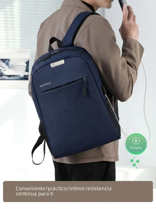 Cod. 114 Kit 3en1 Backpack LS206 (Mochila + Lonchera + Cartuchera) / P/*Laptop 15.6" / Varios compartimentos / Nailon y Poli&eacute;ster