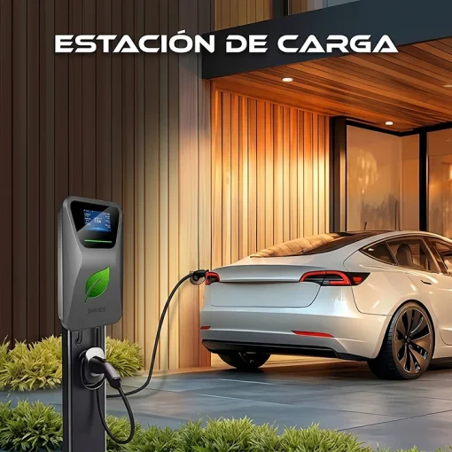 Cod. 278  Cargador Smart P/Veh&iacute;culos El&eacute;ctricos / EV Tipo 2 / 7kW a 32Amp, Monof&aacute;sico / Plug &amp; Play / Pantalla LCD / Protecci&oacute;n IP55