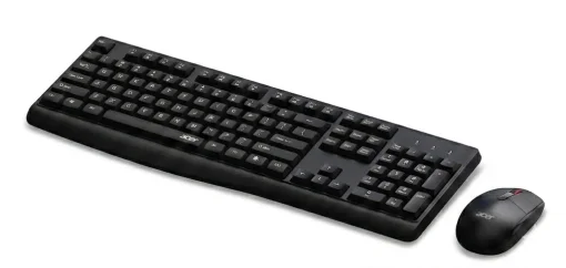 Cod. 298 Kit 2en1 ACER Wireless OCC309 BK / Teclado Espa&ntilde;ol + Mouse &oacute;ptico 1600DPI, 4 botones / 2.4GHz / F. Multimedia / Ergon&oacute;mico