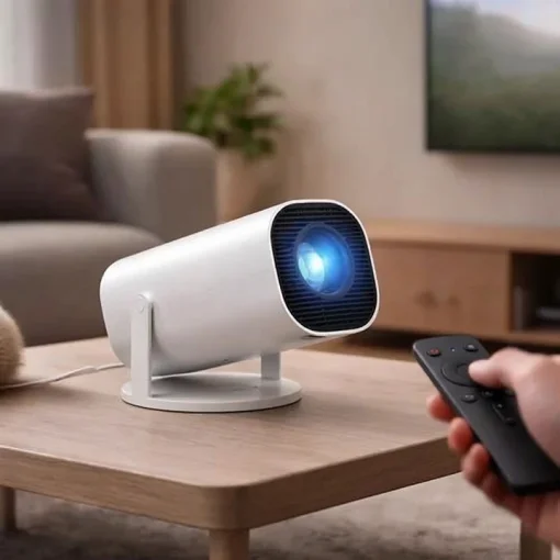 Cod. 063 Proyector ENV Proview E100 HD / Android 11 / WiFi Dual 2.4G-5G / Pantalla hasta 150" / HDMI, USB, AUX / Altavoz Integrado / Peso Ultra Ligero