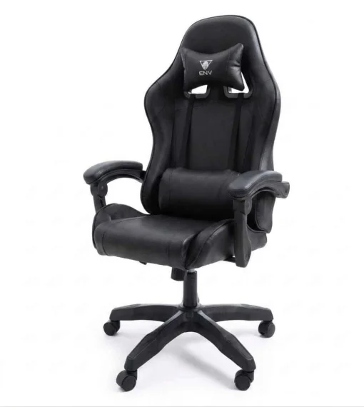 Cod. 1170 Silla Gamer ENV Olympus Black / Almohada cabeza y zona lumbar / Rotaci&oacute;n 360&deg; / Respaldo reclinable 180&ordm;