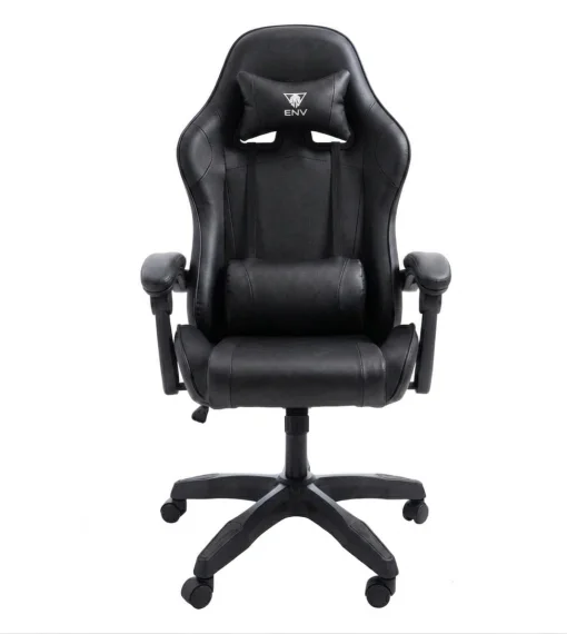 Cod. 1170 Silla Gamer ENV Olympus Black / Almohada cabeza y zona lumbar / Rotaci&oacute;n 360&deg; / Respaldo reclinable 180&ordm;