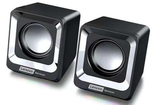 Cod. L:238 Parlantes PC Lenovo A01 / 6W (3W*2) / Control de volume / Interfaz: Jack 3.5mm (Audio) + USB(Power) Cable 1.05m