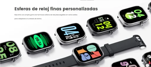 Cod. 1066 SmartWatch Mibro C4 / LLamadas BT 5.3 / Pantalla HD 2.01" / Esferas de reloj personalizadas / 100 modos deportivos / Monitoreo de salud / 2ATM resistente al agua