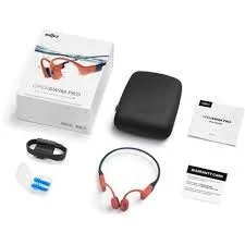 Cod. 144 Auriculares Deportivos Shokz OpenSwim Pro Red / Conducci&oacute;n &Oacute;sea / IP68 (Sumergibles) / Bluetooth + MP3 (32GB Alm.) / Dise&ntilde;o de Oreja Abierta / Carga R&aacute;pida (10m = 3H), 9H Autonom&iacute;a / Mic. Dual ENC
