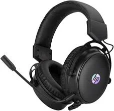 Cod. H:115 Headphone Stereo HP DHE-8005 / iluminación LED / Mic. flexible / control vol. / Interfaz: 1*jack 3.5mm+USB(LuzLED) / Cable 2.1 m