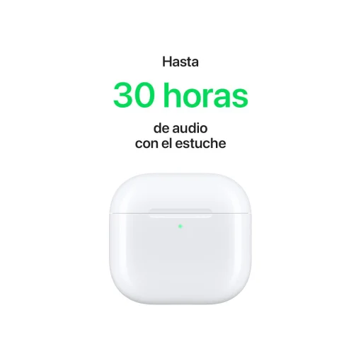 Cod. 145 Aud&iacute;fonos Apple AirPods 4 con ANC (MXP93LL/A) / BT5.3 / Chip H2 / Cancelaci&oacute;n Activa de Ruido / Audio Adaptativo / Estuche Carga USB-C / IP54