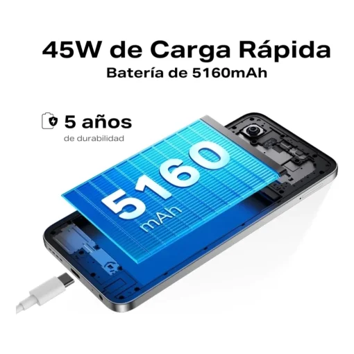 Cod. 284 Infinix HOT 60i / 6.7&quot; HD+ 120Hz / Ram 8GB (16GB exten.) / 256GB Alm. / Helio G81 / Android 15 / Cam. 50MP + 8MP Frontal / NFC / Bat. 5160mAh, 45W / Neon Red