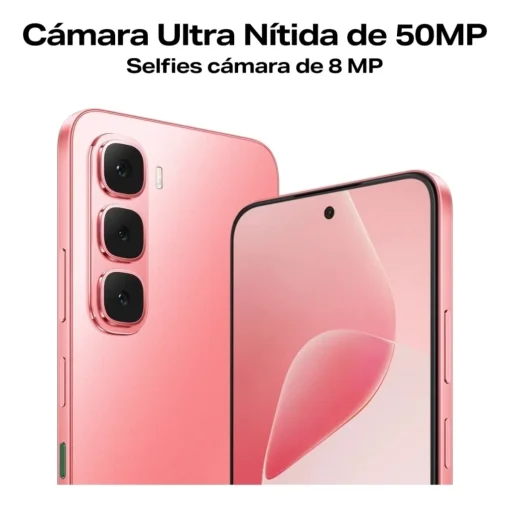 Cod. 284 Infinix HOT 60i / 6.7&quot; HD+ 120Hz / Ram 8GB (16GB exten.) / 256GB Alm. / Helio G81 / Android 15 / Cam. 50MP + 8MP Frontal / NFC / Bat. 5160mAh, 45W / Neon Red