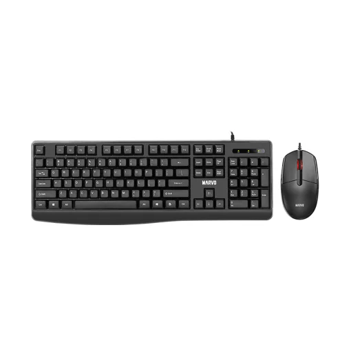 Cod. 261 Kit Marvo CM009 Series Office / Teclado + Mouse&nbsp;1600DPI / USB / Dise&ntilde;o ergon&oacute;mico / Silencioso / Espa&ntilde;ol