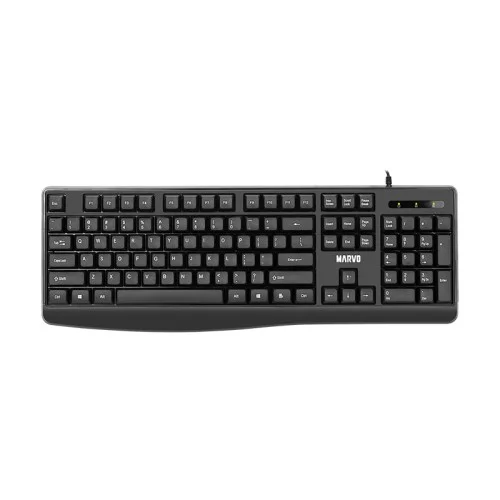Cod. 261 Kit Marvo CM009 Series Office / Teclado + Mouse&nbsp;1600DPI / USB / Dise&ntilde;o ergon&oacute;mico / Silencioso / Espa&ntilde;ol