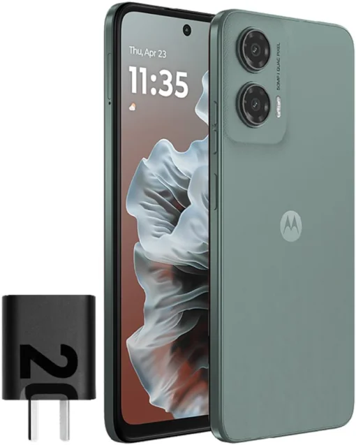 Cod. 268 Motorola G35 5G / UNISOC T760 / Ram 4GB (+8GB virtual), 256GB Alm. / 6.7&quot; FHD+ 120Hz / Cam. 50MP+8GB, Selfie 16MP / Android™ 14 / Aud. Stereo Dolby Atmos® / TurboPower™ 18W, 5000mAh / Dual SIM / IPX52 / Gris
