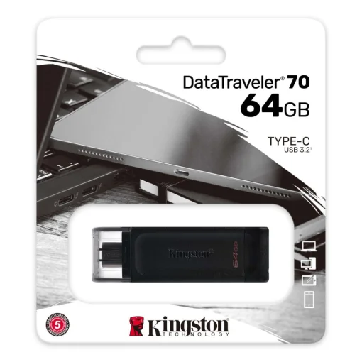 Cod. 168 Flash Memory KINSTONG DataTraveler 70 / 64GB / USB-C / Black