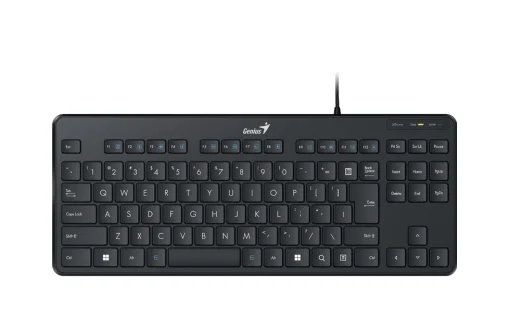 Cod. G:195 Teclado Genius LuxeMate 110 /Compacto/ teclas de función 12 (8 audio, 4 Internet)/Español /USB/Negro
