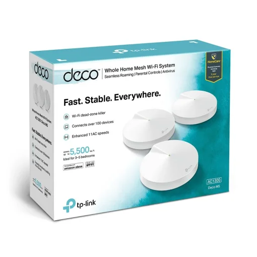 Cod. 061 Sistema de Red Wi-Fi inteligente + Antivirus Mesh DECO M5 (3-Pack) / AC1300