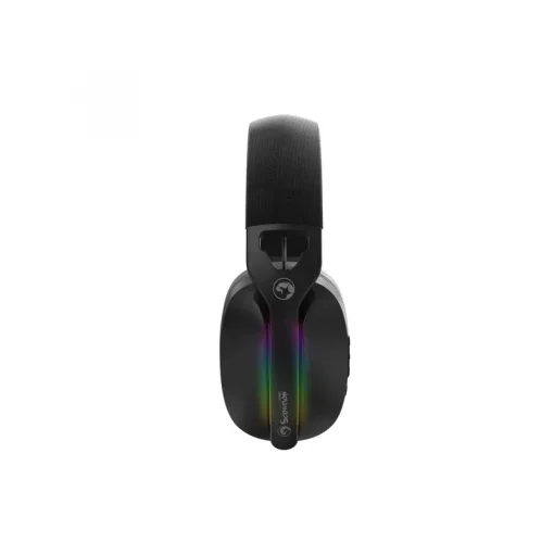 Cod. M:094 Headphone Inal&aacute;mbricos MARVO Pulz 70W (HG9086W BK) / Trimodal: 2.4G(USB-A, USB-C) + Bluetooth&reg; 5.3 + Cableado / Luces RGB / Mic. omnidireccional extra&iacute;ble / Bat.: 800mAh / Compatible: PC, Android, Mac OS,IOS,PS4,PS5,XBOX ONE