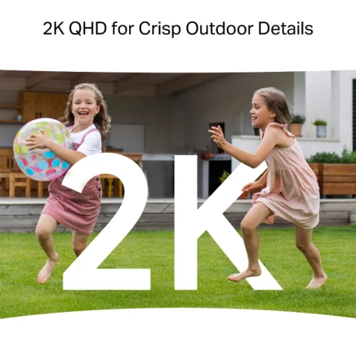 Cod. 402  Cámara Smart P/Exterior Mercusys MC510 360º 2K QHD / Detección y seg. de movimientos/Personas / vista nocturna Color 24/7 / Audio bidireccional / zona de privacidad / Soporta MicroSD (hasta 512GB) / compatible: Asist. Google y Amazon Alexa.