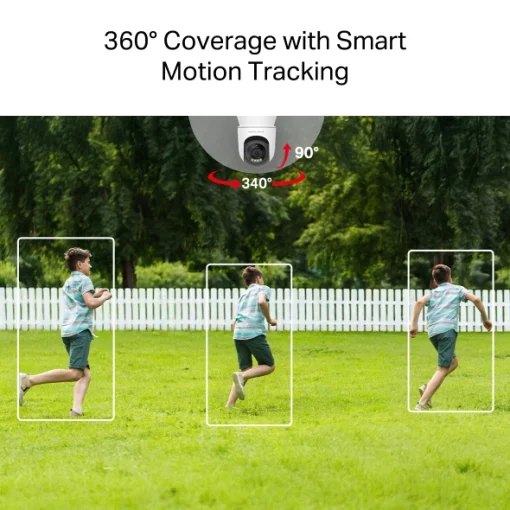 Cod. 402  Cámara Smart P/Exterior Mercusys MC510 360º 2K QHD / Detección y seg. de movimientos/Personas / vista nocturna Color 24/7 / Audio bidireccional / zona de privacidad / Soporta MicroSD (hasta 512GB) / compatible: Asist. Google y Amazon Alexa.