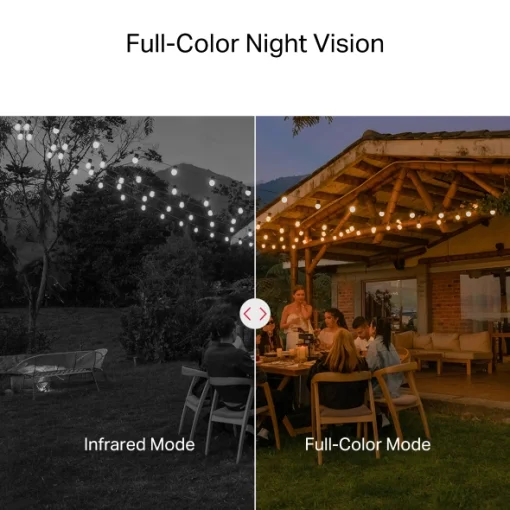 Cod. 402  Cámara Smart P/Exterior Mercusys MC510 360º 2K QHD / Detección y seg. de movimientos/Personas / vista nocturna Color 24/7 / Audio bidireccional / zona de privacidad / Soporta MicroSD (hasta 512GB) / compatible: Asist. Google y Amazon Alexa.