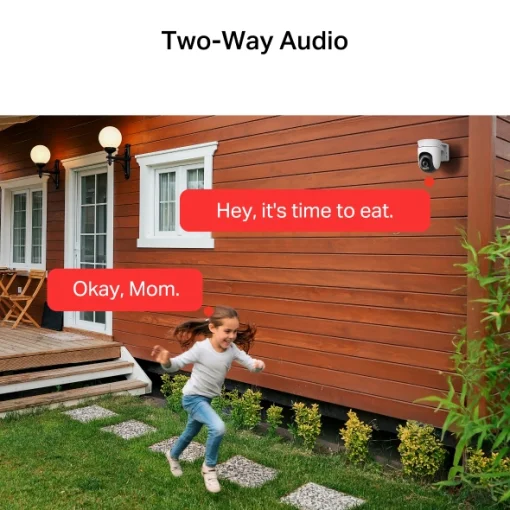 Cod. 402  Cámara Smart P/Exterior Mercusys MC510 360º 2K QHD / Detección y seg. de movimientos/Personas / vista nocturna Color 24/7 / Audio bidireccional / zona de privacidad / Soporta MicroSD (hasta 512GB) / compatible: Asist. Google y Amazon Alexa.