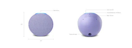 Cod. A:150 Parlante Smart Amazon Echo Pop / Control por voz con Alexa / compacto y Sonido definido 1.95&quot; / Verde azulado medianoche