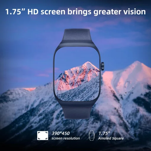 Cod. 1198 SmartWatch Mibro T2 (Deep Blue) / GPS / AMOLED HD 1.75" / Llamadas BT v5.3 / Monitoreo de Salud 24/7: (ritmo card&iacute;aco, SpO2, estr&eacute;s y sue&ntilde;o) / Resistente al agua (2ATM) / Bat. 300mAh (10 d&iacute;as) / 105+ modos deportivos