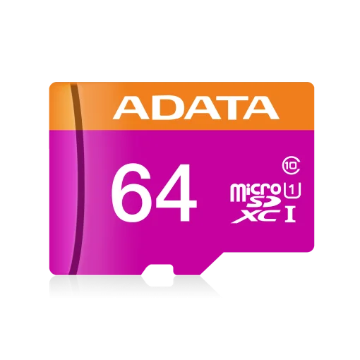 Cod. 140 Memoria Micro SD ADATA Premier / 64GB /UHS-I Clase 10 / 2en1 / 80MB/