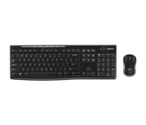 Cod. LO:273 Kit LOGITECH MK270 Teclado &amp; mouse Wireless 2.4GHz / 8 botones acceso rápido / Diseño a prueba de derrame líquidos / Incl. pilas AA larga duración / Español