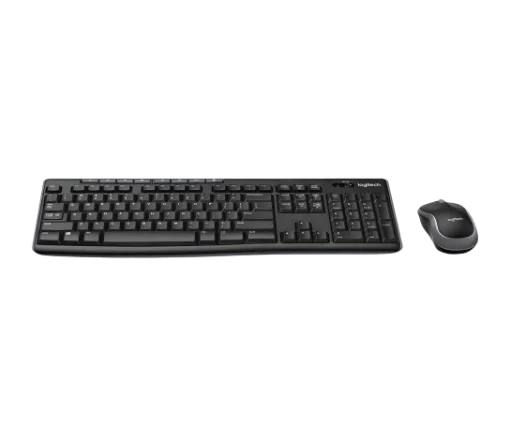 Cod. LO:273 Kit LOGITECH MK270 Teclado &amp; mouse Wireless 2.4GHz / 8 botones acceso rápido / Diseño a prueba de derrame líquidos / Incl. pilas AA larga duración / Español