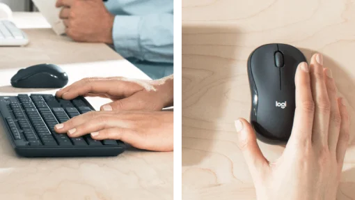 Cod. LO:274 Kit LOGITECH MK295 Teclado &amp; mouse Wireless 2.4GHz / SilentTouch / compacto / 8 botones acceso rápido / Diseño a prueba de derrame líquidos / Incl. pilas AA larga duración