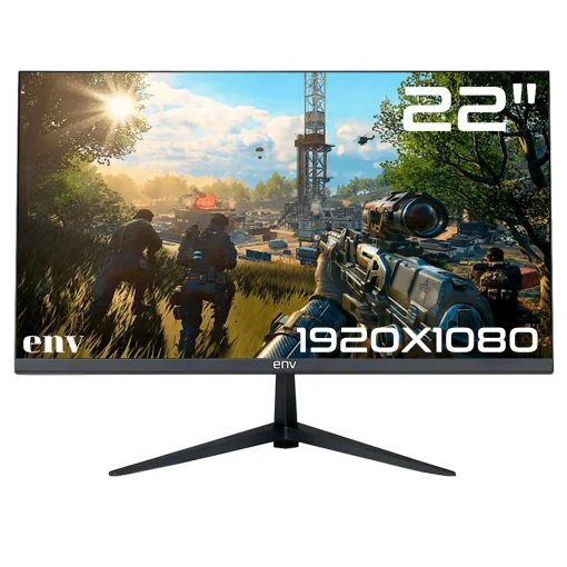 Cod. 120 Monitor LED ENV 22&quot; FULL HD 75Hz / 1*VGA / 1*HDMI (incl.Cable) / Bisel Ultra-Delgado / Black