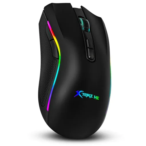Cod. 289 Mouse XTRIKE-ME GM-314 BK / 7200 DPI / Driver Programable / Iluminación RGB (efectos dinamicos) / USB, Cable:1.5 mt. / 7 botones / Negro