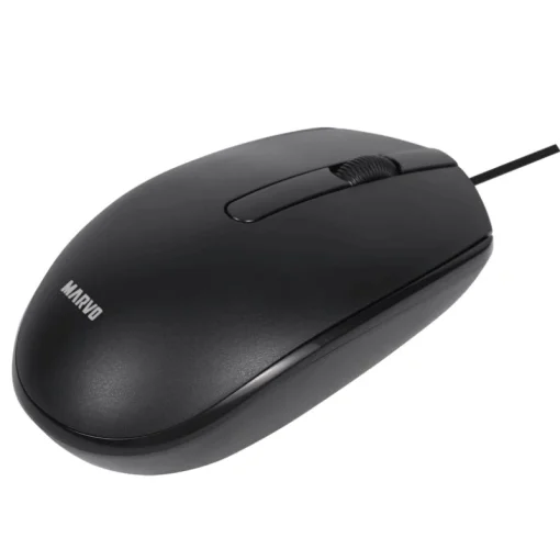 Cod. GM:238 Mouse MARVO MS003 BK / 1000DPI / 3 Botones / USB, Cable 1.25 m