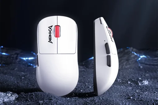 Cod. K:265 Mouse MONKA PRIME G997W Tri-modo Wireless (2.4G &amp; BT 5.1) + cable / 26.000 DPI / tasa sondeo 4K / Chip PixArt PAW3395 / 6 botones programables / Peso (53g) / 100% PTFE (pie) / Bat. 300mAh(hasta 60H) / Dedicado: P/Gamer PRO/Usuario PRO