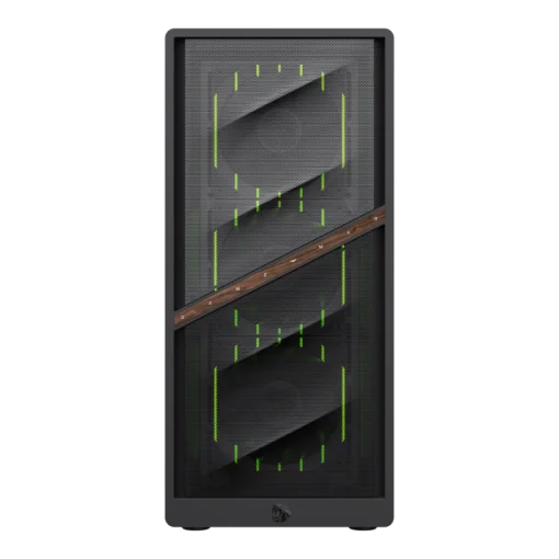 Cod. 402  CASE GAMEMAX AERIS 330 MB BK M-ATX TIPO-C/ 1*USB 3.0/ 1*USB 2.0 /  4*FANS ARGB (FRONT. 3*12CM, POST. 1*12CM) + CONTROLADORA / LAT. VIDRIO TEMP. Y FRONTAL MALLA.