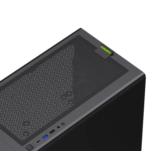 Cod. 402  CASE GAMEMAX AERIS 330 MB BK M-ATX TIPO-C/ 1*USB 3.0/ 1*USB 2.0 /  4*FANS ARGB (FRONT. 3*12CM, POST. 1*12CM) + CONTROLADORA / LAT. VIDRIO TEMP. Y FRONTAL MALLA.