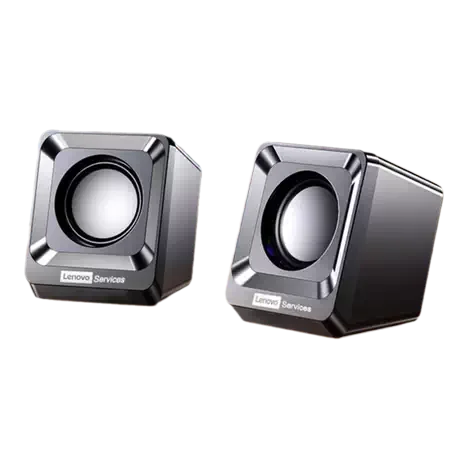 Cod. L:238 Parlantes PC Lenovo A01 / 6W (3W*2) / Control de volume / Interfaz: Jack 3.5mm (Audio) + USB(Power) Cable 1.05m