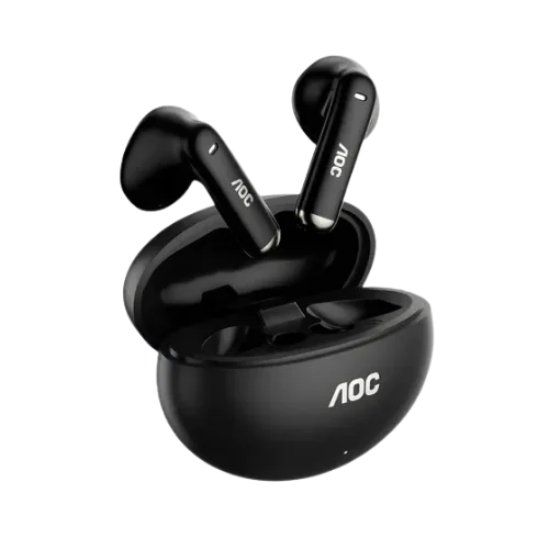Cod. 132 Aud&iacute;fonos AOC ACT1501BK / Bluetooth&reg; 6.0 / Touch Intelligent / Cancelaci&oacute;n Activa ANC / Bat. 350mAh, USB-C