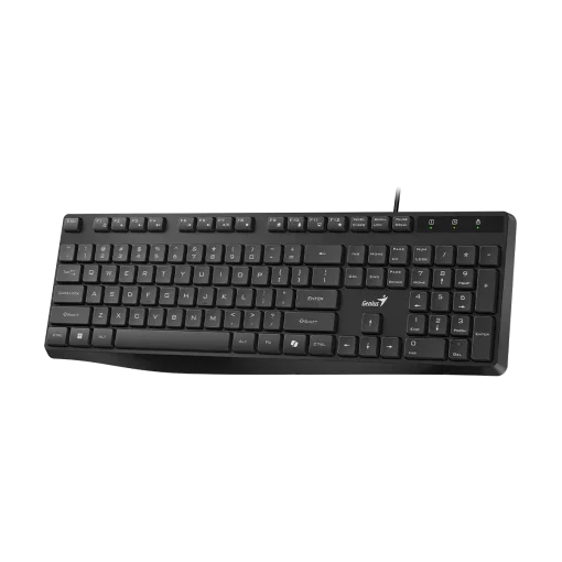Cod. 281 Teclado Genius KB-117S / Silencioso / Tecla AI Copilot / tipo chocolate / 12 Teclas FN (8*audio, 4*Internet) / USB, cable 1.5m / Español