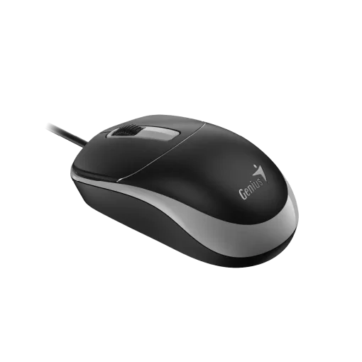 Cod. G:288 Mouse Genius Óptico DX-123 / USB-A / 1200DPI / Negro/Gris