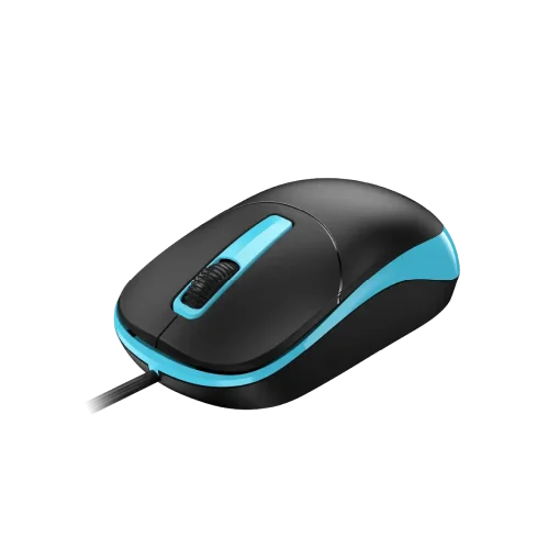 Cod. G:287 Mouse Genius Óptico DX-123 / USB-A / 1200DPI / Negro/azul