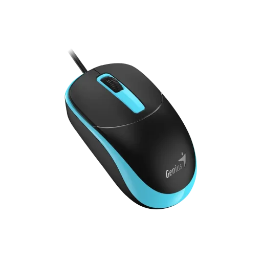 Cod. G:287 Mouse Genius Óptico DX-123 / USB-A / 1200DPI / Negro/azul