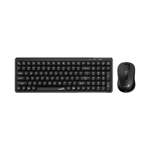 Cod. 287 Kit Genius Wireless LUXEMATE Q8100 Teclado + Mouse &oacute;ptico 1200DPI, Compacto / 2.4GHz / AI Copilot / 12 teclas FN P/acceso r&aacute;pido (Oficina y multimedia) / Espa&ntilde;ol&nbsp;
