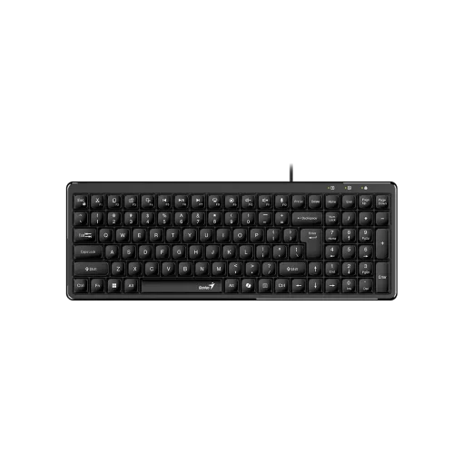 Cod. 303 Teclado Genius LuxeMate 120 / AI Copilot / Compacto / retro comodas / 12 teclas FN P/acceso r&aacute;pido (Oficina y multimedia) / USB, cable 1.5 m / Espa&ntilde;ol
