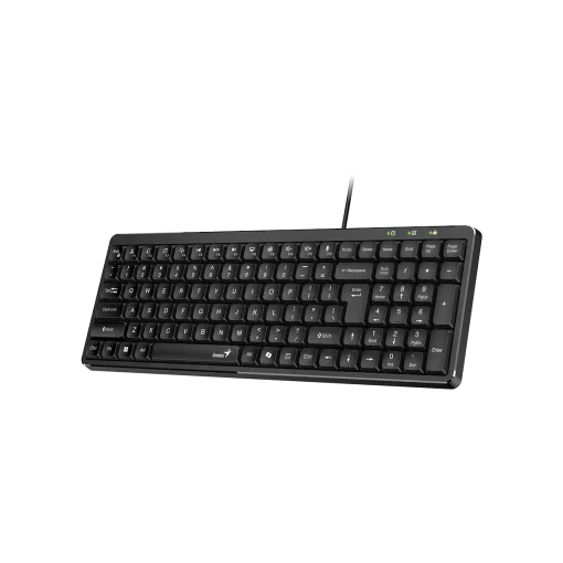 Cod. 303 Teclado Genius LuxeMate 120 / AI Copilot / Compacto / retro comodas / 12 teclas FN P/acceso r&aacute;pido (Oficina y multimedia) / USB, cable 1.5 m / Espa&ntilde;ol