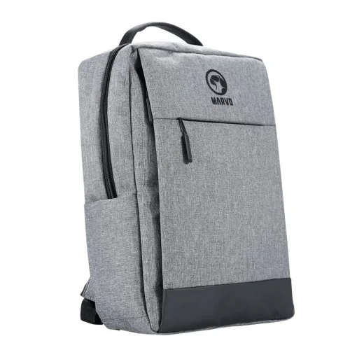 Cod. 073  Mochila Gaming MARVO SCORPION BA-03 P/Laptop de 14&quot;, 15.6&quot; / Tejido Impermeable / Puerto USB / Gris